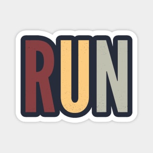 Run Athletic Retro 80s Magnet