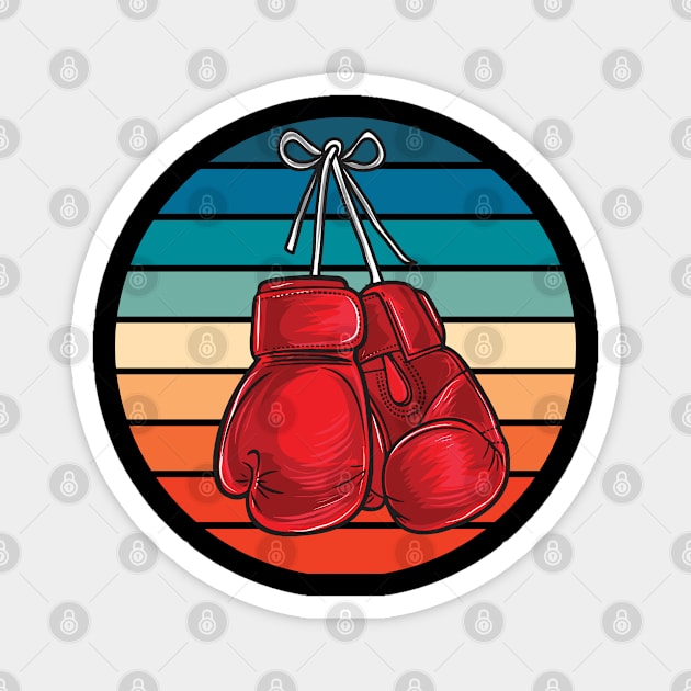 Boxer - Boxing Gloves Magnet by Kudostees