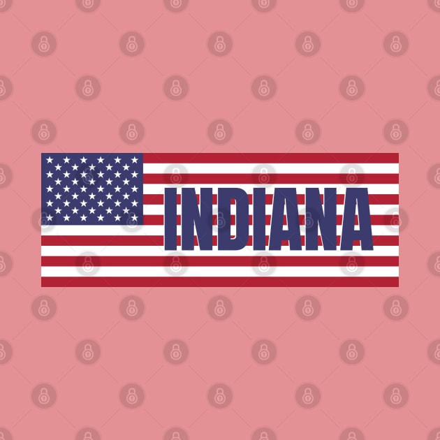 Indiana State in American Flag by aybe7elf