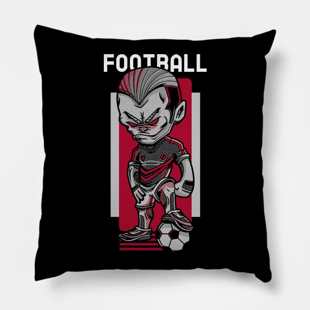 Football Fans Pillow by Fahrenheit123