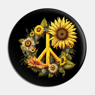 Peace Daisy Pin