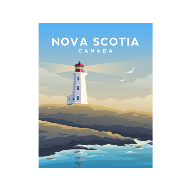 Nova Scotia, Canada - Peggy's Cove Lighthouse by typelab