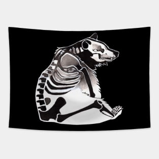 Skeleton bear Tapestry