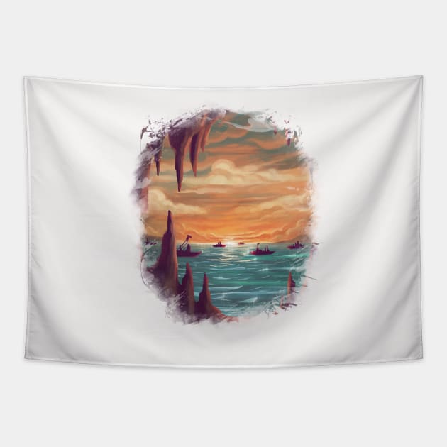 Sunset Tapestry by KucingKecil