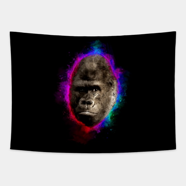 Gorilla Herbivore Vegan T-Shirt, Wonderful Gift Tee For animal lover, Vegetarian Women and Men Tapestry by junghc1