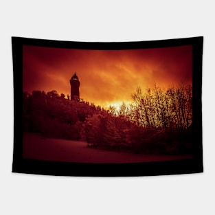 Night of fire Tapestry