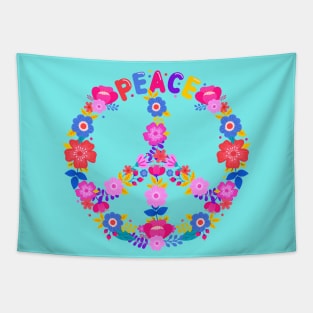 Peace wreath Tapestry