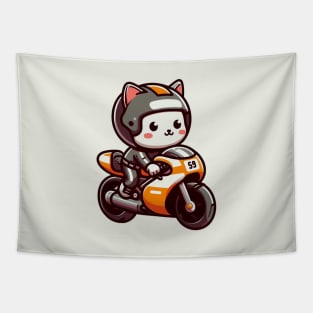 superbike cat racer Tapestry