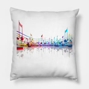 Music Notes Pillow