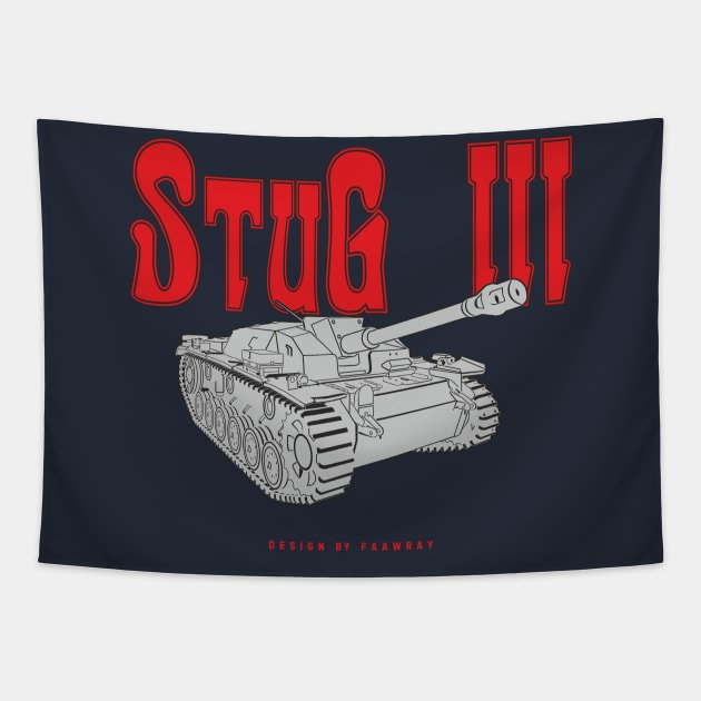 Stug III German tank destroyer Tapestry by FAawRay