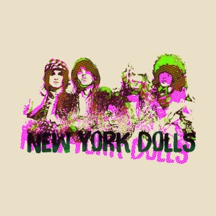 new york dolls offset graphic T-Shirt