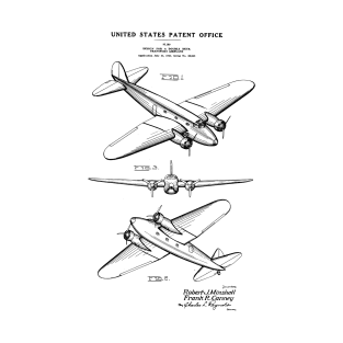 Airplane Pilot Gift - 1834 Boeing 247 Patent T-Shirt
