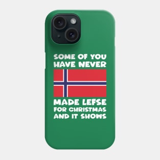 Funny Making Lefse For Christmas Norway Flag Phone Case