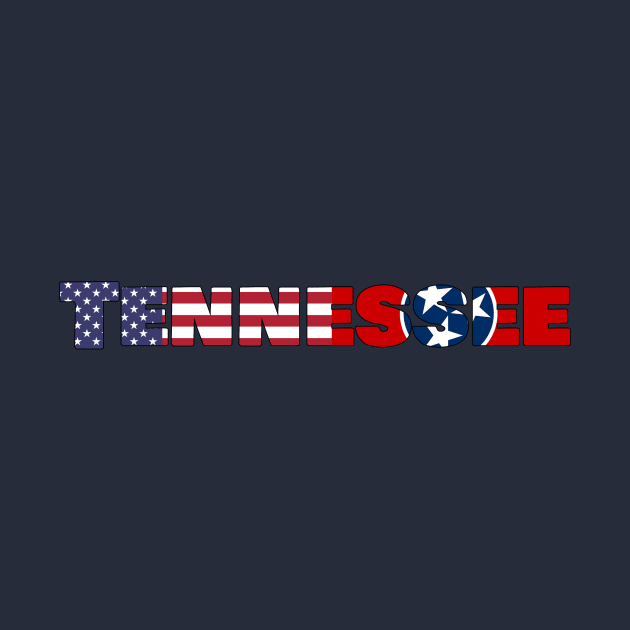 Tennessee State Flag/American Flag logo by ElevenGraphics