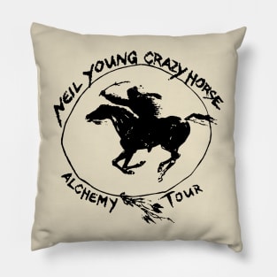 vintage neil young 91 Pillow