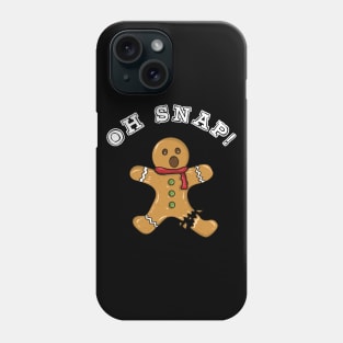 Oh Snap! Gingerbread Man with Broken Leg Phone Case