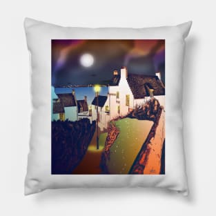 Hie Gait, the Town of Dysart, Scotland [colour version] Pillow