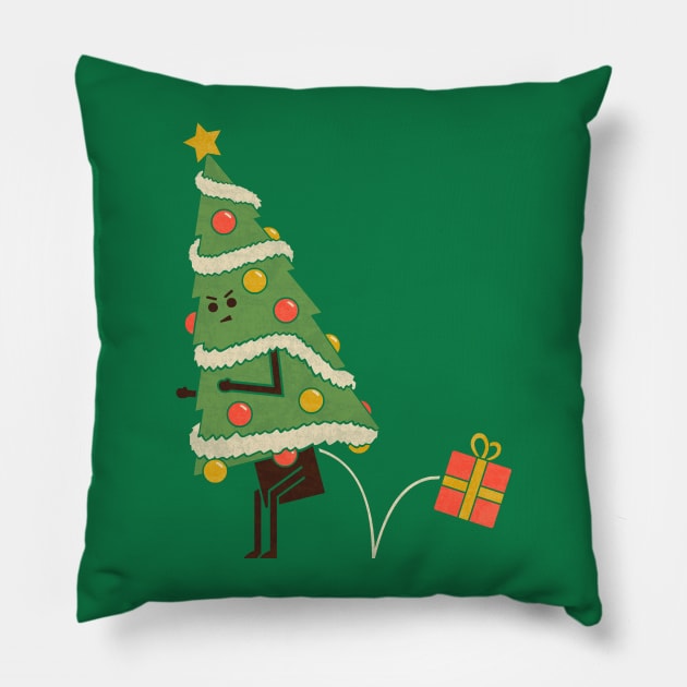 Here's Your Present Pillow by HandsOffMyDinosaur