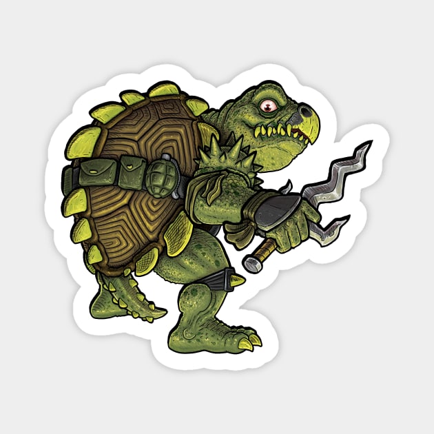 Mutant Movie Star Tokka The mutant snapping turtle Magnet by JENNEX