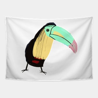 Funny Tropical Bird Toucan Tapestry