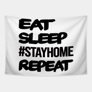 Stay Home Corona Virus Quarantine Home Office Covid-19 Tapestry