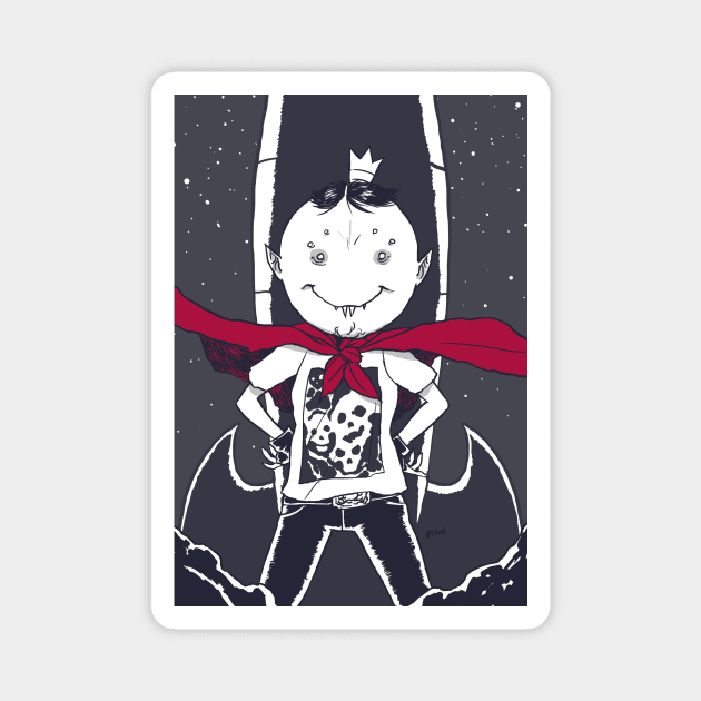 Vampire Space Kid Magnet by Reymonstruo Store