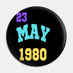 23 MAY 1980 Pin