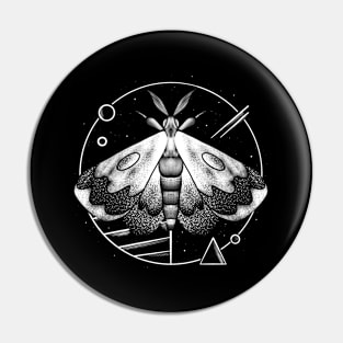 Cosmic Moth Tattoo Art Insect Gothic Pin