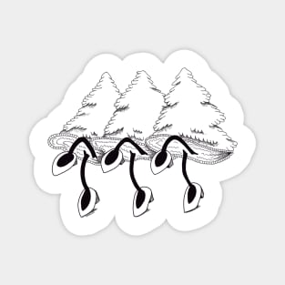 Dancing Trees Magnet