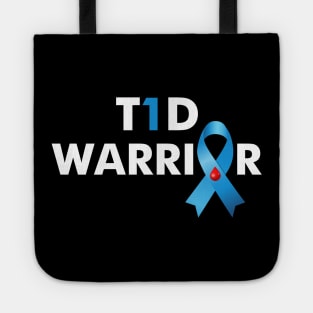 T1D Warrior Type 1 Diabetes Awareness Gift Tote