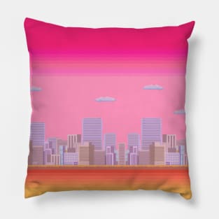 8-bit City Pillow