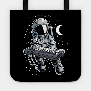 Astronaut Playing Keyboard Piano Tote