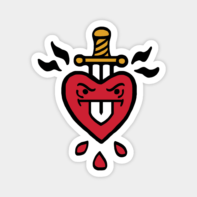 stabbed heart Magnet by Young at heart