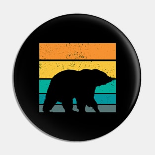 Retro Grizzly Bear - Grizzly Bear Pin