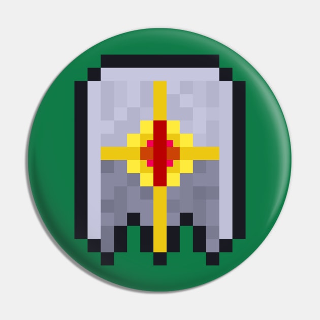 Terraria Silver Shield Pin by For Your Amusement