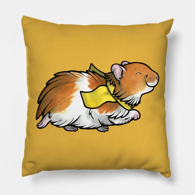 Syrian hamster Pillow by animalartbyjess