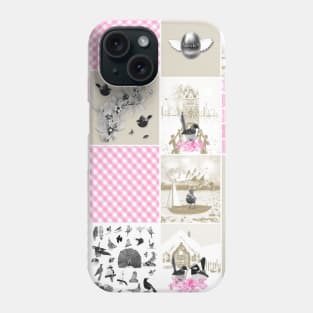 Bird Lovers Patchwork Pattern Phone Case