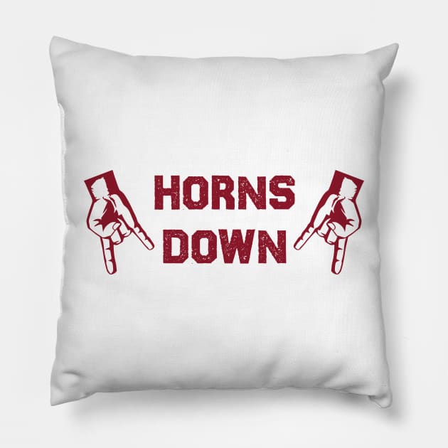 Horns Down Pillow by DreamPassion