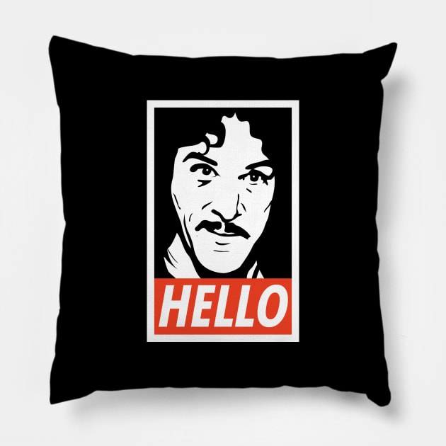 Hello Inigo Montoya Pillow by scribblejuice