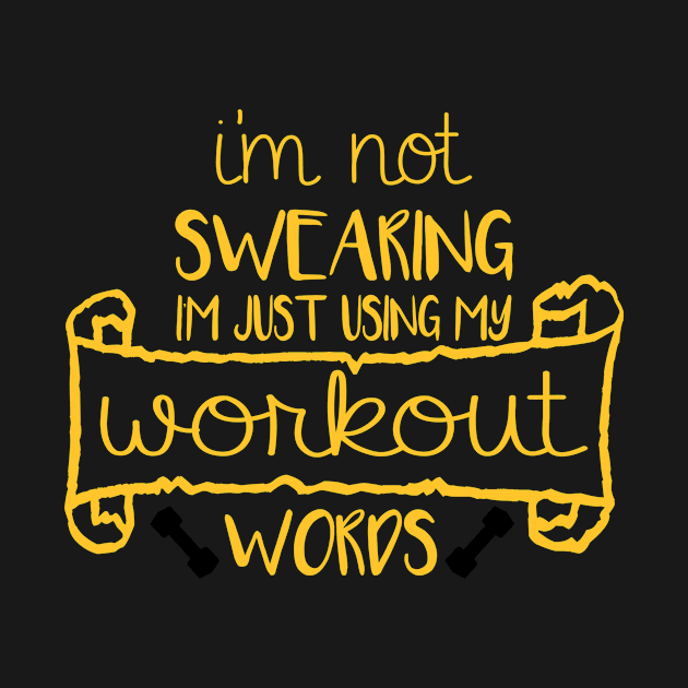 I'm Not Swearing Funny Workout Humor Gifts for Exercising by TheOptimizedCreative