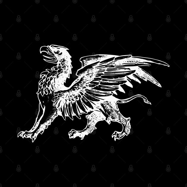 Heraldic Mythical Gryphon by Vintage Boutique