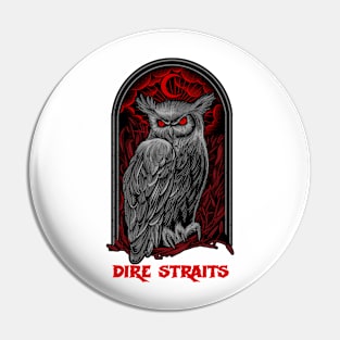 The Moon Owl Dire Straits Pin