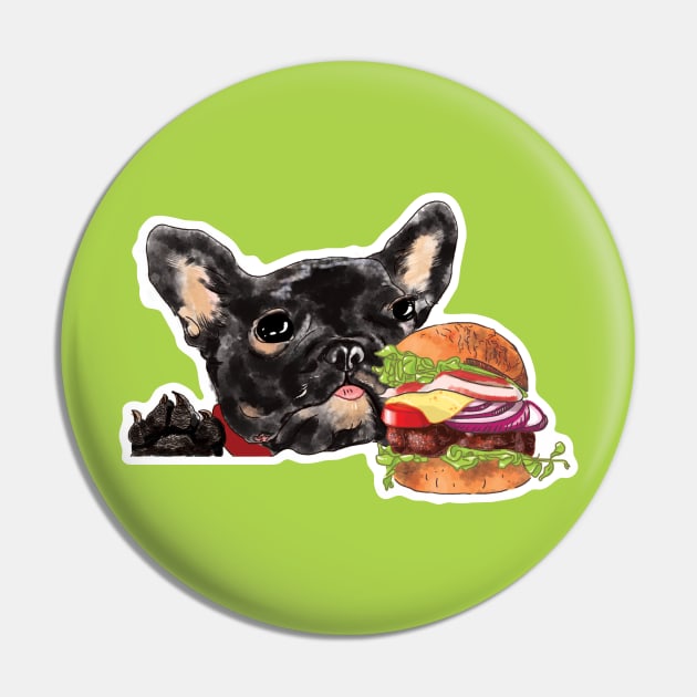 French bulldog Pin by KateLos