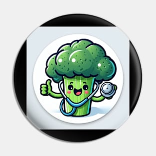 Broccoli man Pin