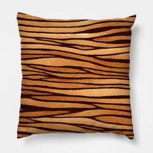 Wooden brown pattern design Pillow