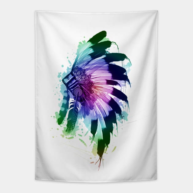 headdress Tapestry by BekimART