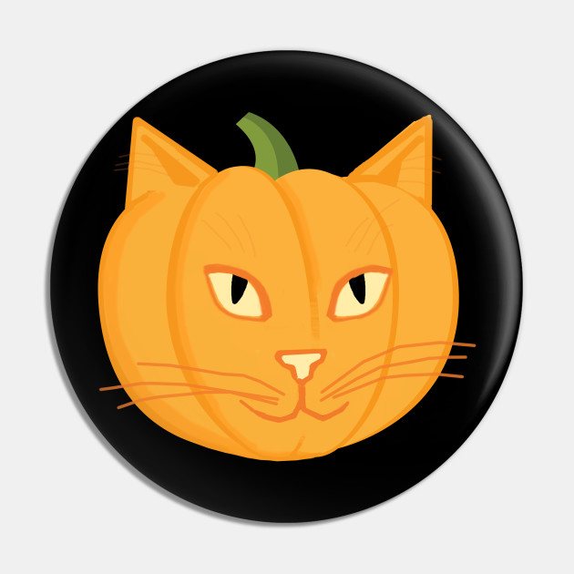 Cat O Lantern Cat Face Pumpkin Jackolantern Cute Cat Halloween