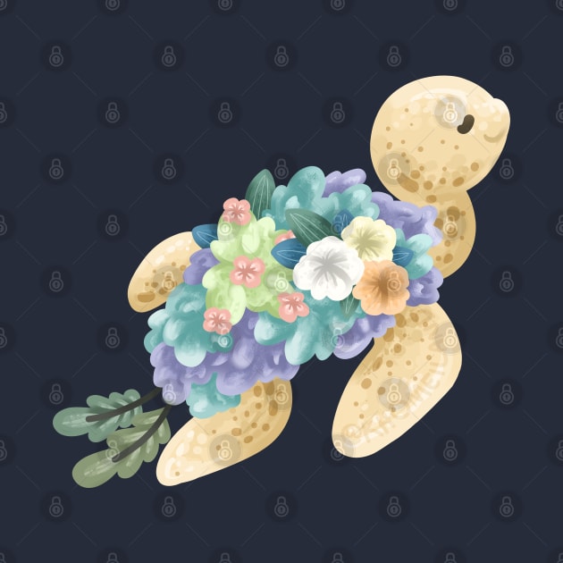 Sea Turtle with Shrubbery Shell by Khotekmei