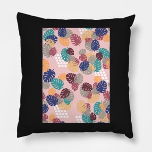 Spring Monstera Pillow