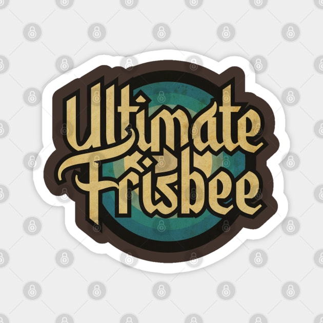 Vintage Ultimate Frisbee Magnet by CTShirts